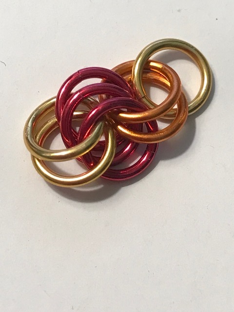 Nancy Chase's Autumn Spiral Chain Maille Bracelet - , Chain Maille Jewelry, Making Chain, Chain Making , autumn spiral chain maille bracelet